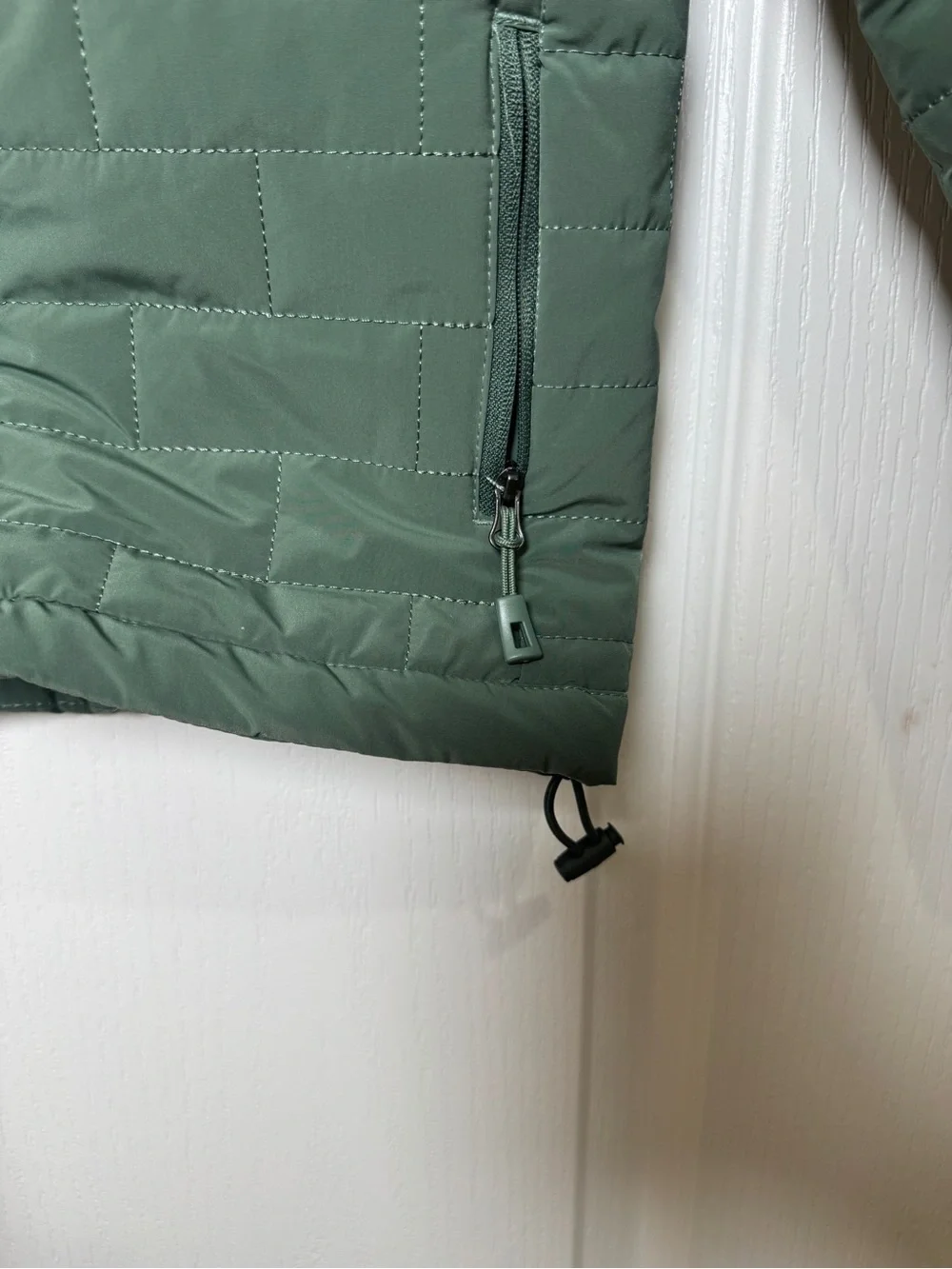 Properly Tied Boys Green Quilted Full Zip Jacket Size 7